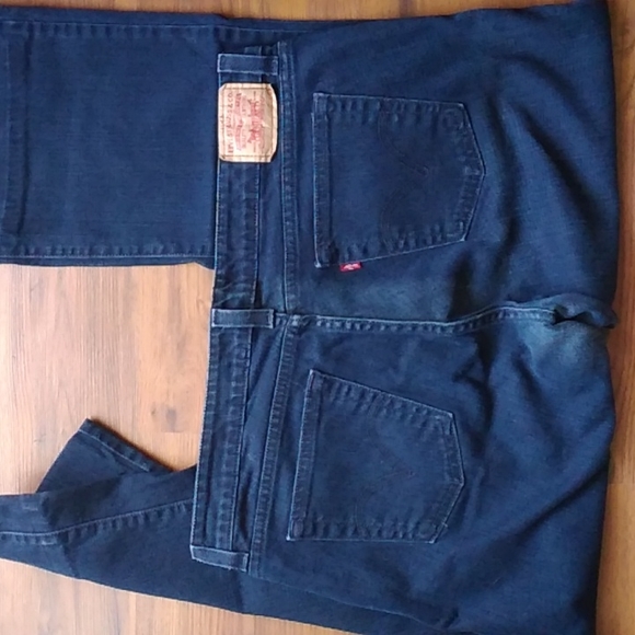 Sale! COPY Levi's 545 Low Boot Cut Dark Denim Jeans 16 M - Picture 7 of 11